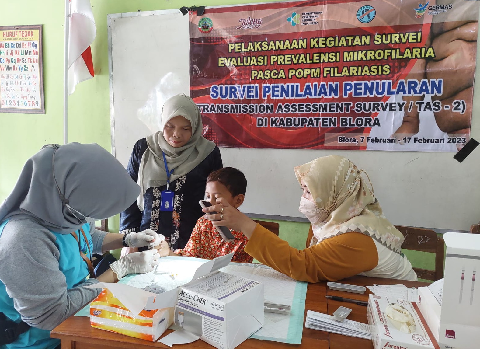 Survei Penilaian Penularan (Transmission Assessment Survey/Tas) Filariasis Tahap 2 di Kabupaten Blora Provinsi Jawa Tengah Tahun 2023